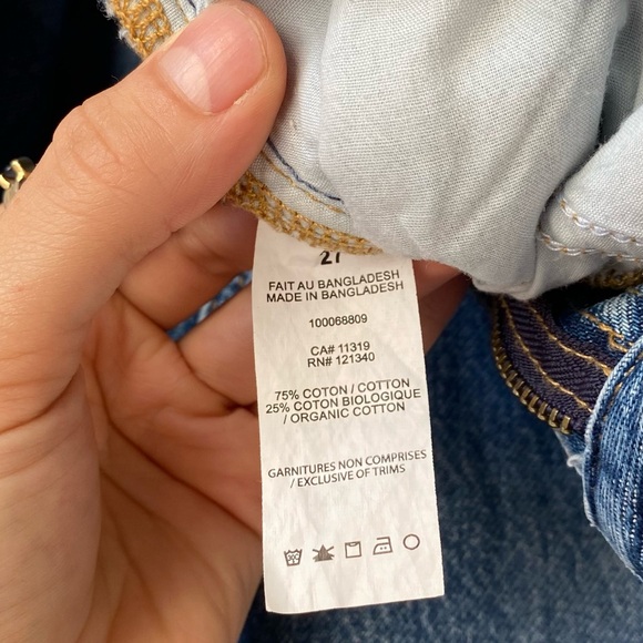 Modern High-Waisted Light Wash Flared Bootcut Jeans by Dynamite, Size 27 - Picture 6 of 8